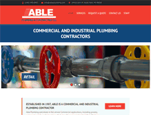 Tablet Screenshot of ableplumbing.com
